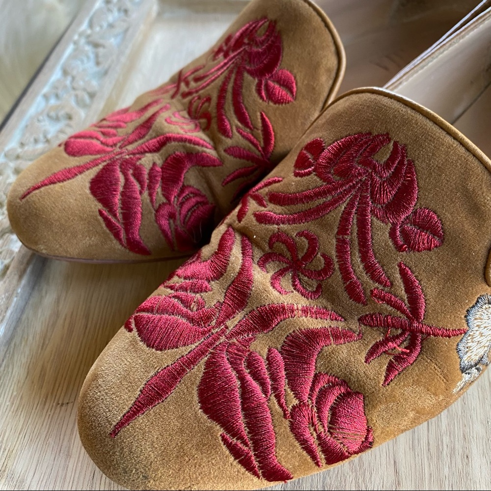 Anthropologie Billy Ella Embroidered Loafers - Picture 3 of 11